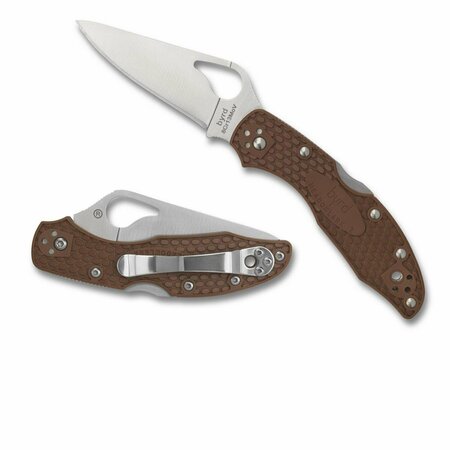 BYRD 2.9 in. Meadowlark2 Folder Plain Blade with Brown FRN Handle BY04PBN2